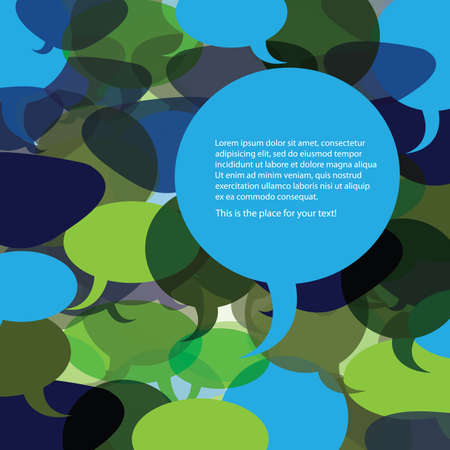 Speech Bubble Background Vectorのイラスト素材