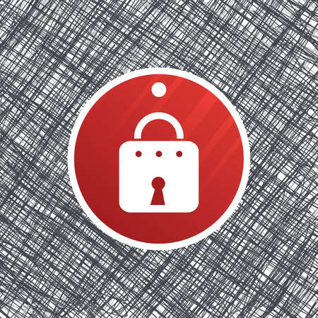 Lock labelのイラスト素材