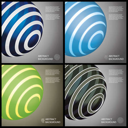 Abstract globes vector illustrationのイラスト素材