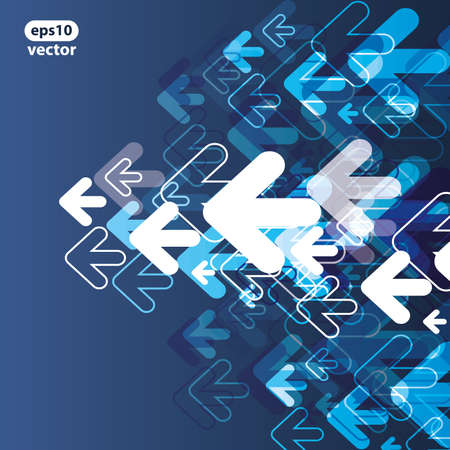 Blue Arrows Vector Backgroundのイラスト素材