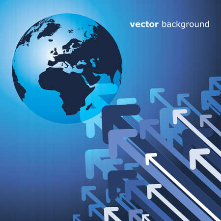 3d earth abstract background - vector illustration のイラスト素材