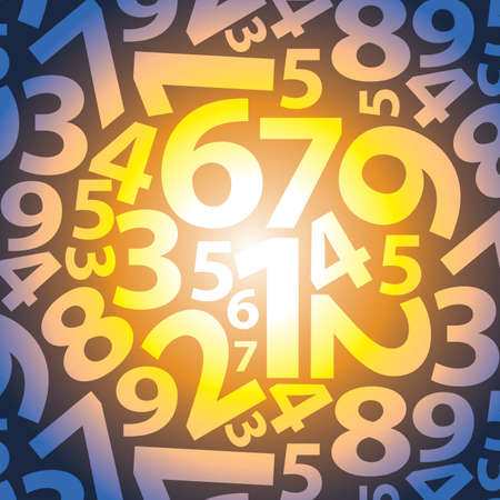 Background with numbersのイラスト素材