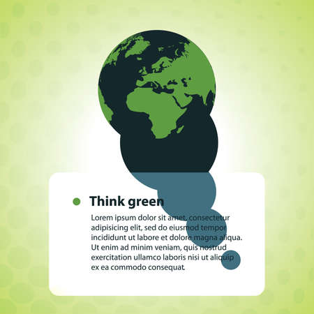 Abstract Background  Think Greenのイラスト素材