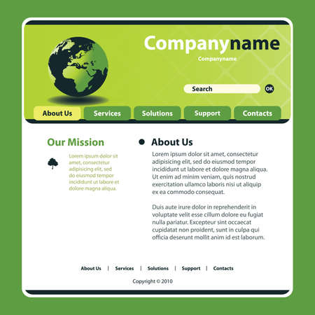 Website Template Vectorのイラスト素材