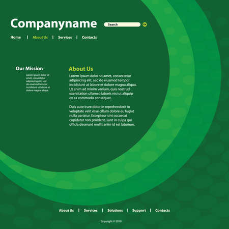 Website Template Vectorのイラスト素材