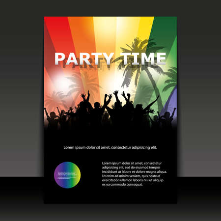 Flyer Design - Party Timeのイラスト素材