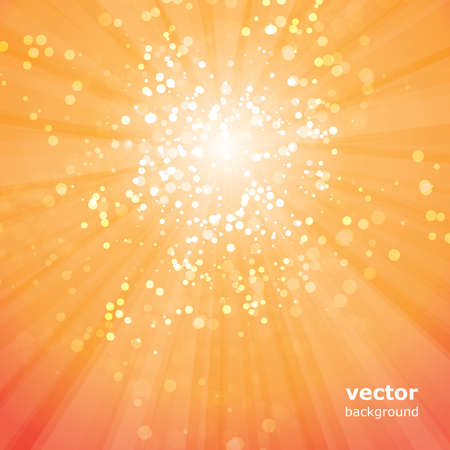 Sun Rays with Bubbles Vectorのイラスト素材