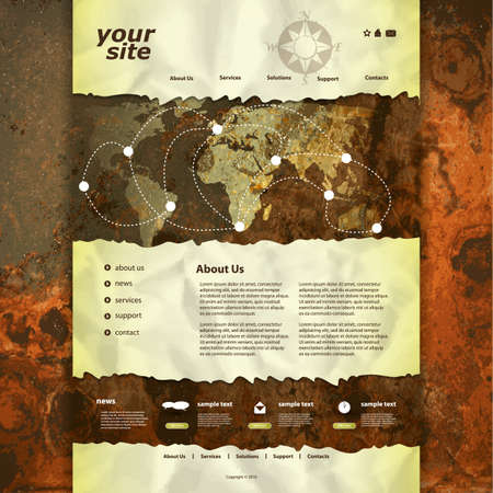 Website Template Vectorのイラスト素材