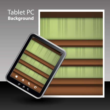 Tablet PC Backgroundのイラスト素材