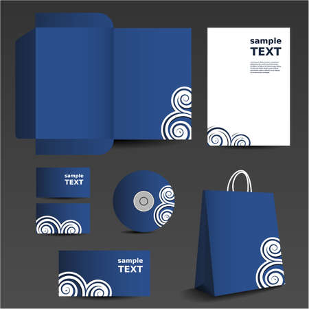 Stationery template design - business setのイラスト素材