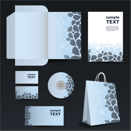 Stationery template design - business setのイラスト素材