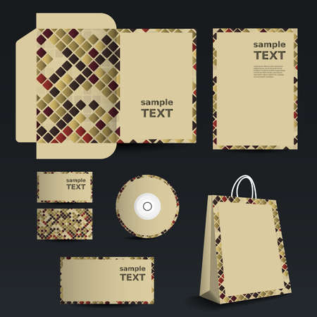 Stationery template design - business setのイラスト素材