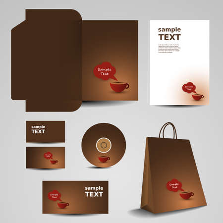 Stationery template design - business setのイラスト素材