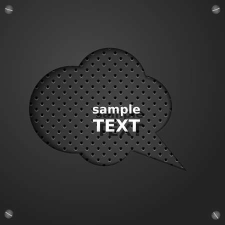 Metallic Speech Bubble のイラスト素材