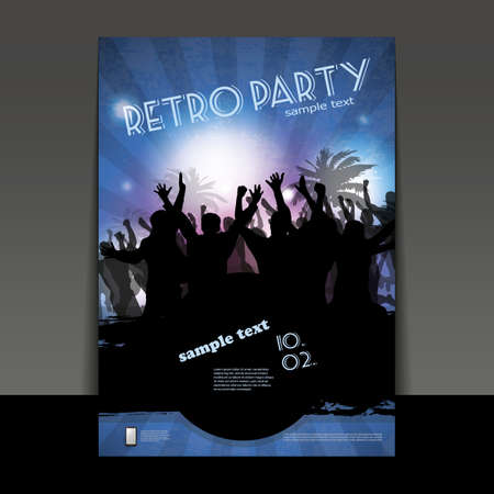 Flyer or Cover Design - Party Timeのイラスト素材