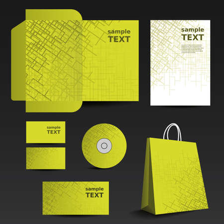 Stationery template design - business setのイラスト素材