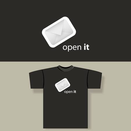 T-shirt printのイラスト素材