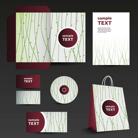 Stationery template design - business setのイラスト素材