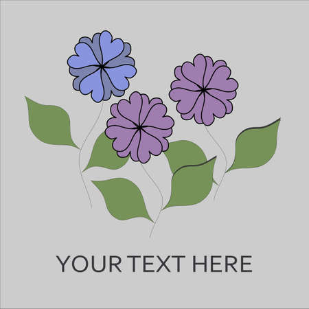 Flowers Background Vectorのイラスト素材