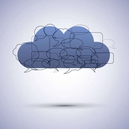Cloud computing conceptのイラスト素材
