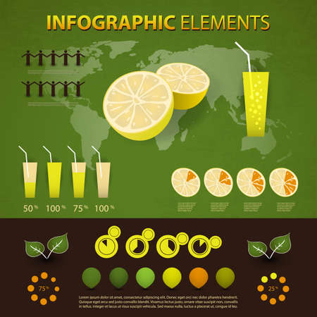 set of infographic elementsのイラスト素材