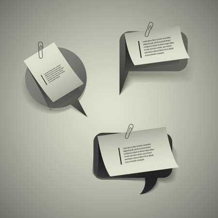 Paper Speech Bubblesのイラスト素材