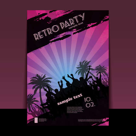 Flyer or Cover Design - Party Timeのイラスト素材