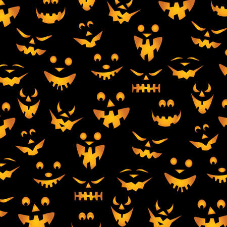 Halloween Pumpkins Backgroundのイラスト素材