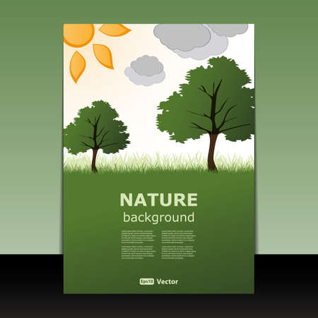 Flyer or Cover Design - Spring, Summer timeのイラスト素材