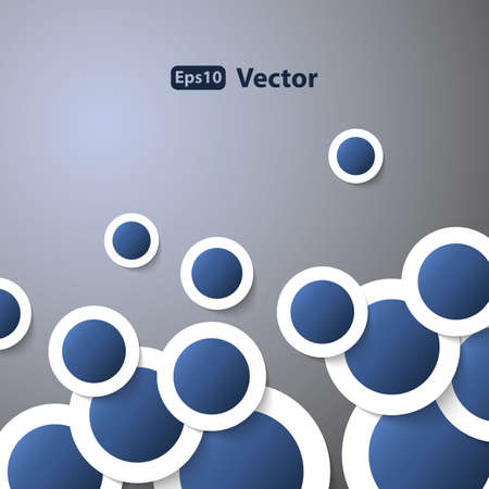 Circles with drop shadowsのイラスト素材