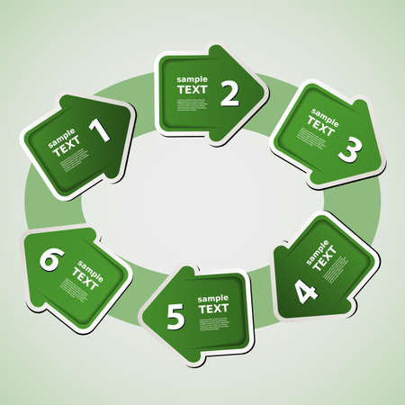 Next step arrow boxesのイラスト素材