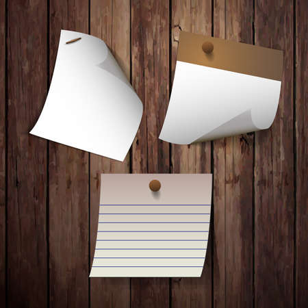 Blank note papersのイラスト素材