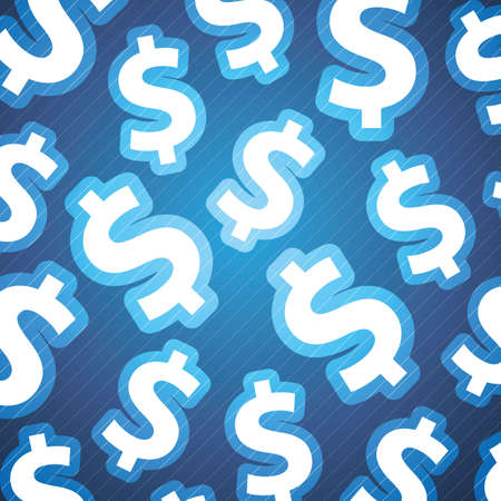 Dollar Signs Backgroundのイラスト素材