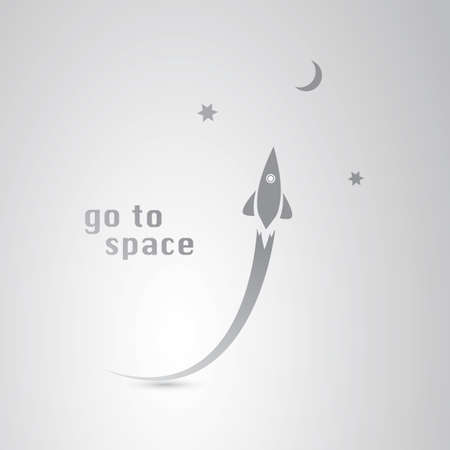 Go to Space Iconのイラスト素材