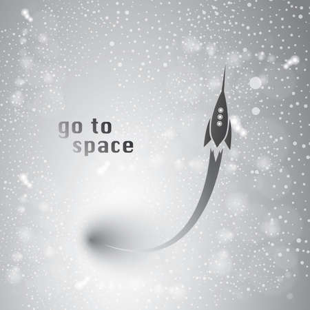 Go to Space Iconのイラスト素材