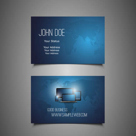 Business Card Templateのイラスト素材