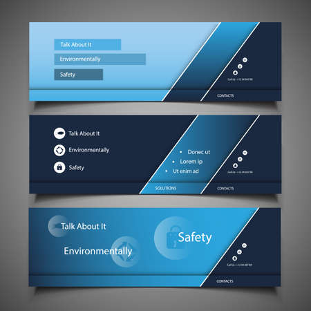 Web Design Elements - Header Designsのイラスト素材