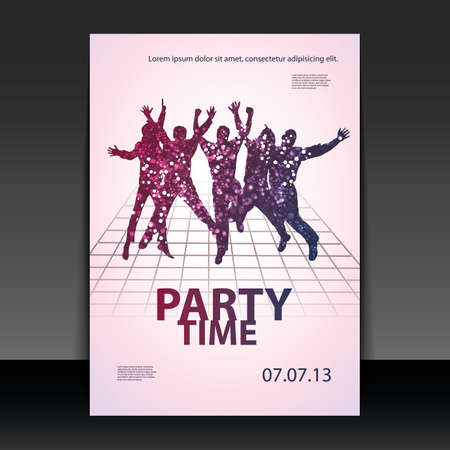 Flyer Design - Party Timeのイラスト素材