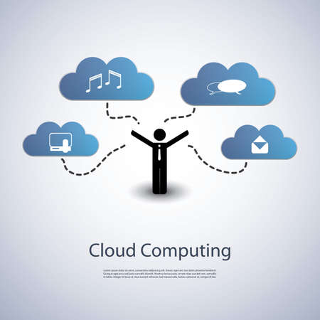 Cloud Computing Conceptのイラスト素材