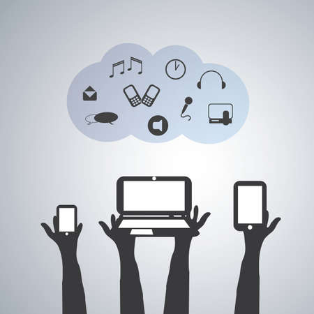 Cloud Computing Conceptのイラスト素材