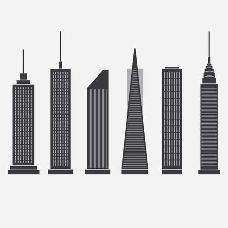 Skyscraper Iconsのイラスト素材
