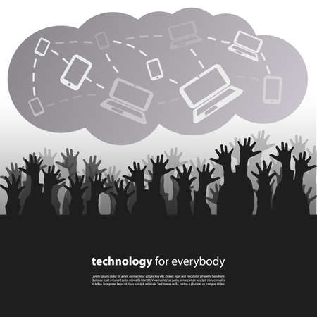 Cloud Computing Conceptのイラスト素材