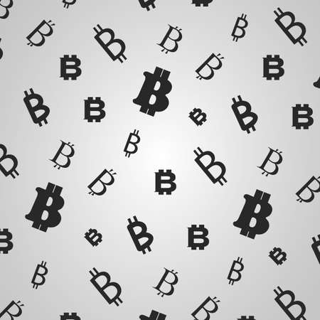 Abstract Background - Vector Illustration of Bitcoin Sign Designsのイラスト素材