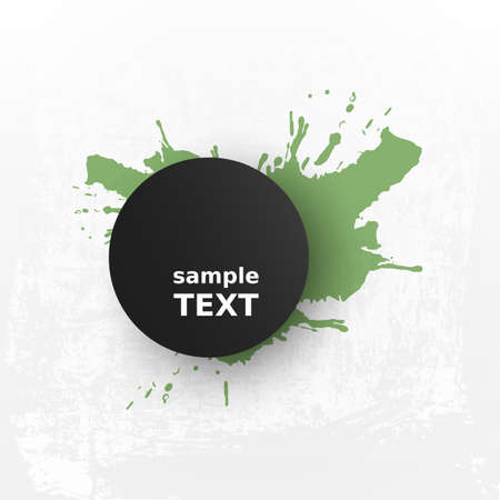 Abstract Grungy Background Design with Splashy Labelのイラスト素材