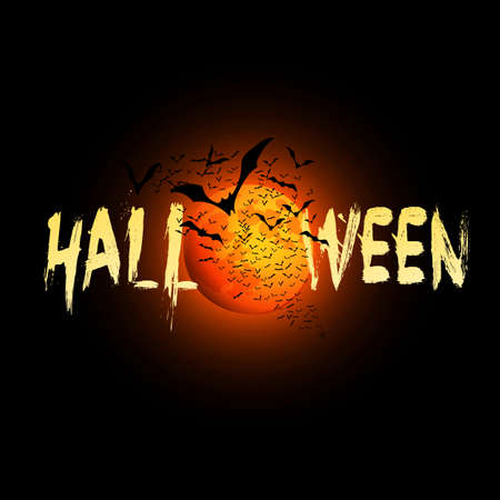 Happy Halloween Card - Vector Illustrationのイラスト素材