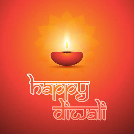 Happy Diwali Cardのイラスト素材