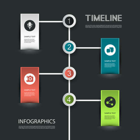 Minimal Infographics Design のイラスト素材