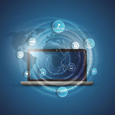 Cloud Computing Conceptのイラスト素材