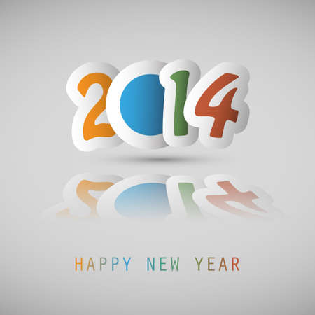 New Year Background - 2014のイラスト素材