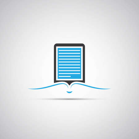 E-Book Reader Icon Designのイラスト素材
